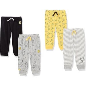 Amazon Essentials Disney POOH BEAR Baby Boys' Pants, Pack of 4  PANTS NEWBORN